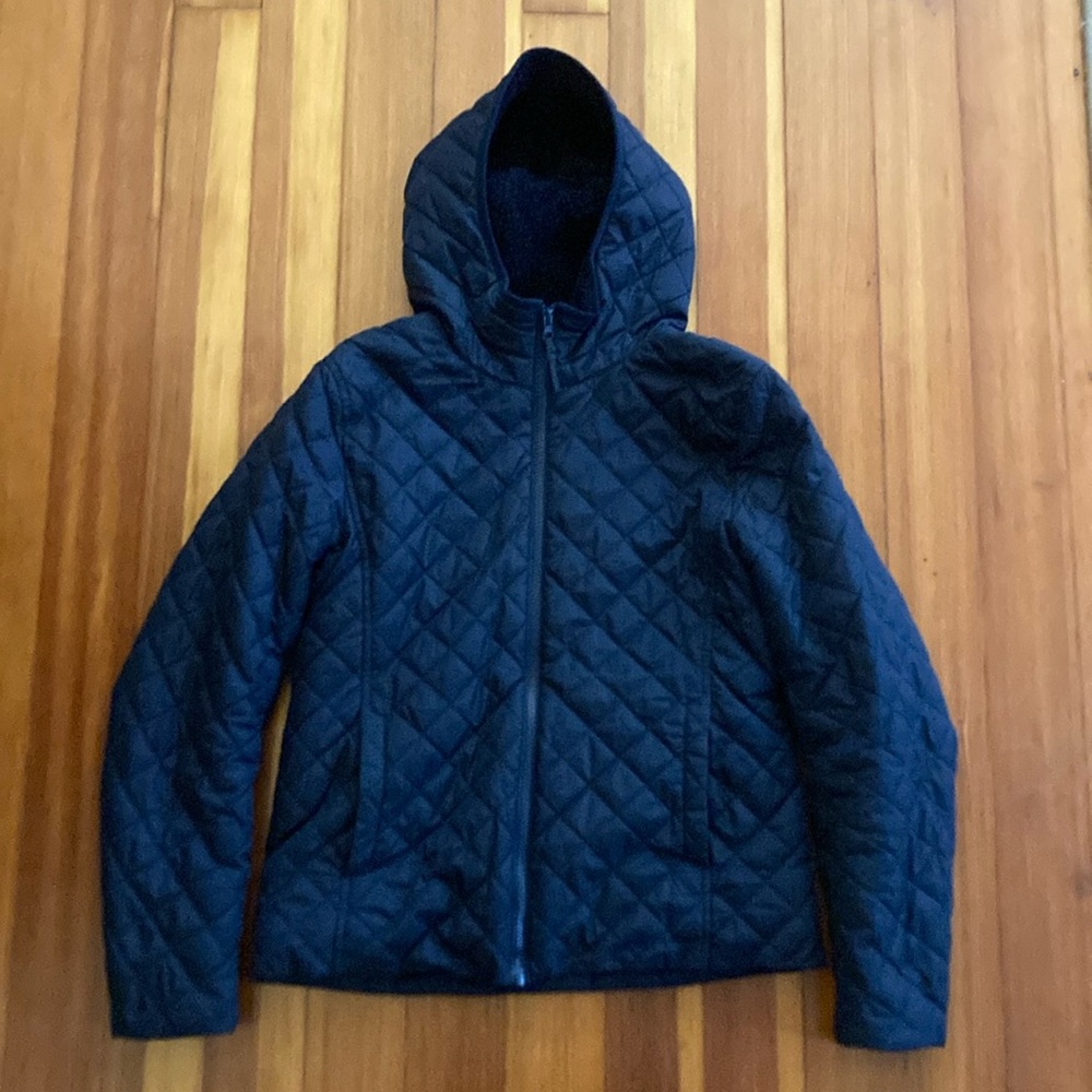Navy Uniqlo Quilted Jacket